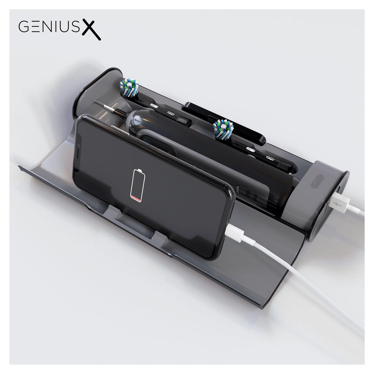 Oral-B Genius X 20000 Luxe Edition - Cepillo de Dientes Eléctrico Negro con Tecnología de Braun