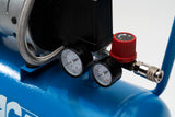 Compresor de aire silencioso EASE-AIR 24 de ABAC, compresor de aire sin aceite, presión máxima 8 bar, potencia 1 hp, Depósito 24 litros, Nivel sonoro 59 dB