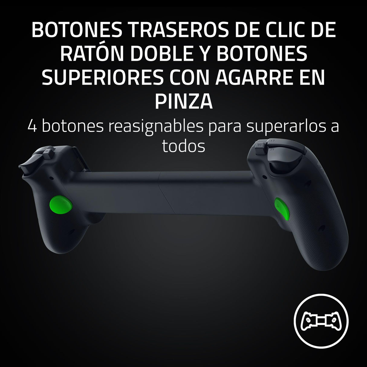 Razer Kishi V3 Pro XL - Mando gaming USB C para tablets de tamaño completo - iPads y tabletas Android de hasta 13" - Plug-and-Play - sticks analógicos (12 botones - háptica Sensa HD) Negro