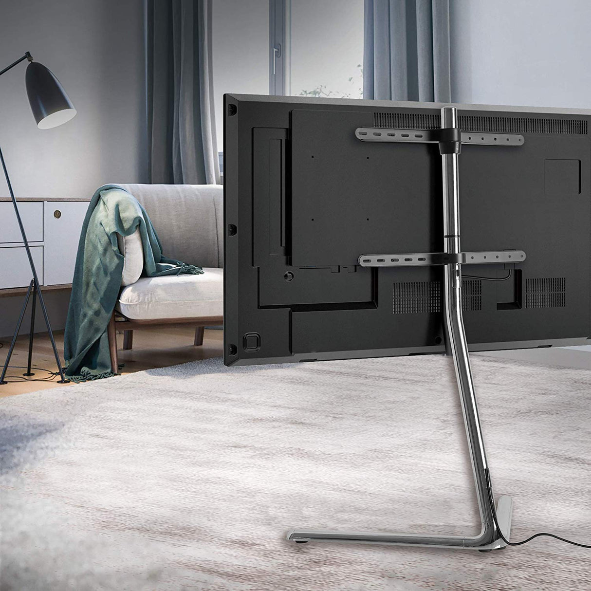LogiLink BP0079 - Soporte de TV (49-70 Pulgadas), Base en V, Color Negro