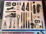 Tamiya 300056357 MB arocs 1: 14 RC 3348 Trasero Kipper 3 Eje, sin barnizar
