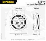 Cressi Nepto Watch Computer Reloj de computadora Freediving, Unisex, Verde, Talla única