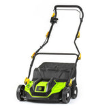 Escarificador y rastrillo eléctrico 2 en 1, 1300 W, Ancho de Corte de 320 mm, depósito de 40 L, Mango Ajustable, Profundidad de Corte de -12 a +10 mm, 2 Cilindros Intercambiables