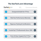 StarTech.com Adaptador Multipuertos USB C de Vídeo 4K a 60Hz, con Hub de 3 Puertos USB-A de 5Gbps, Entrega de Alimentación USB de 100W, Red Ethernet, SD/microSD, Cable de 30cm (115B-USBC-MULTIPORT)