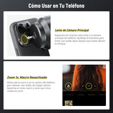 NEEWER HD 65mm Telefoto Phone Camera Lens con Parasol Solo para 17mm Rosca Placa Trasera Phone Cage Case, 1,7X Zoom Accesorio Lente Compatible con iPhone 16, 15, S25, S24 Ultra, Android, LS-66