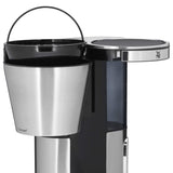 WMF Lumero Cafetera de filtro con jarra de cristal, café de filtro, 10 tazas, función temporizador, placa calentadora, cafetera con depósito de agua extraíble, apagado automático, 1000 W