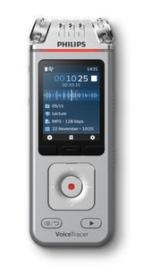 Philips VoiceTracer DVT4115 - Grabadora de Voz (8 GB, MP3 y PCM, 3 micrófonos de Alta fidelidad, reconocimiento de Voz, creación de resúmenes, Registros de sesiones y to-Dos)
