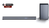 Sharp HT-SBW460, 3.1 Dolby Atmos, Barra de Sonido Envolvente Virtual 3D y subwoofer inalámbrico, Bluetooth, Experiencia 4K, HDMI ARC/CEC, Potencia máxima Total de Salida: 440w, Color Negro