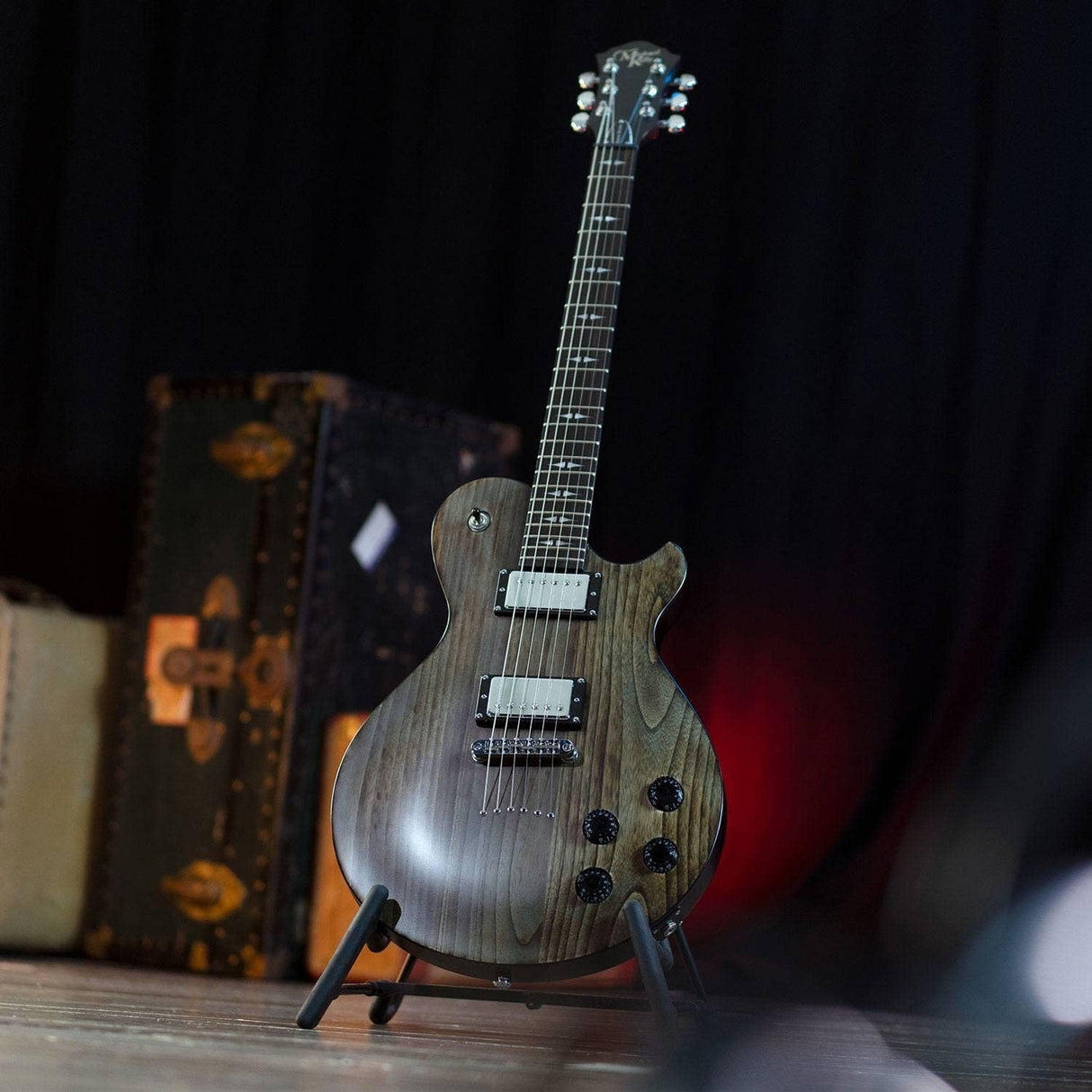 Michael Kelly - PATRIOT DECREE OP - Guitarra eléctrica - Faded Black (open pore)