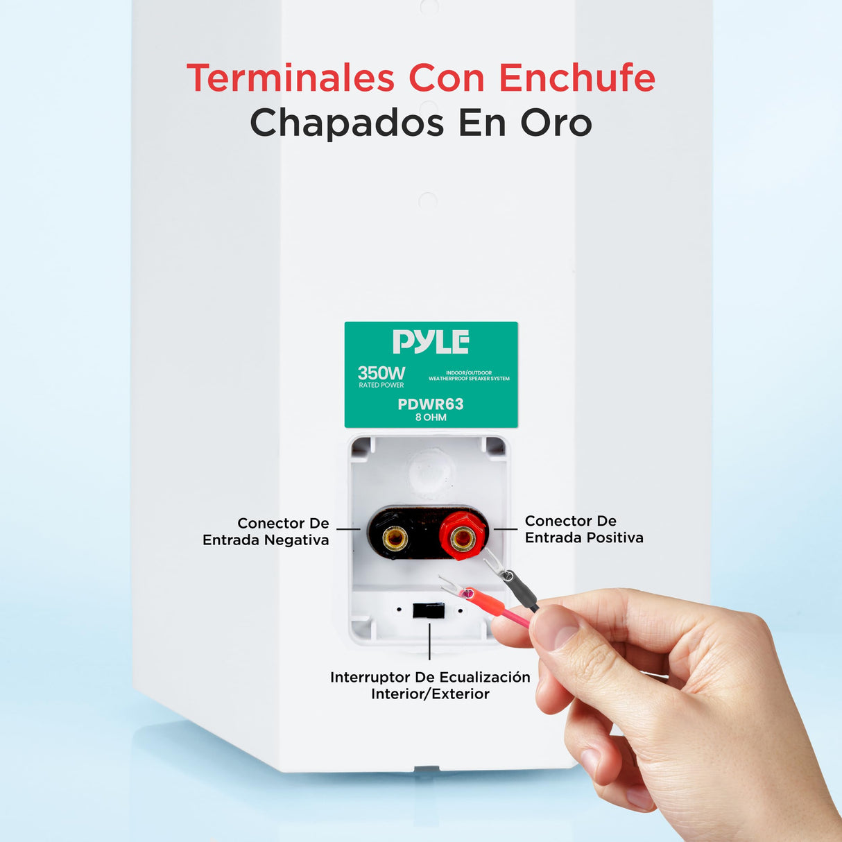 Pyle altavoces, Dobles, 6.5”, Resistentes a la intemperie, Montaje en pared o techo, Con parrilla resistente, Waterproof, Ideal para uso en patio, Piscina