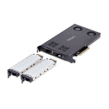 StarTech.com Tarjeta Rack Móvil de 2 Bahías para SSD NVMe M.2 a PCIe x8 - Requiere Bifurcación - Intercambio en Caliente
