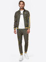 Lonsdale Boswall Chándal, Negro/Amarillo/Blanco, S Hombres