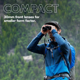 PROSTAFF P3 10x30 - Prismáticos Nikon compactos Impermeables, a Prueba de Niebla, Recubrimiento de Goma, Amplio Campo de visión y Alivio de Ojos Duradero| Modelo Oficial Nikon EE. UU