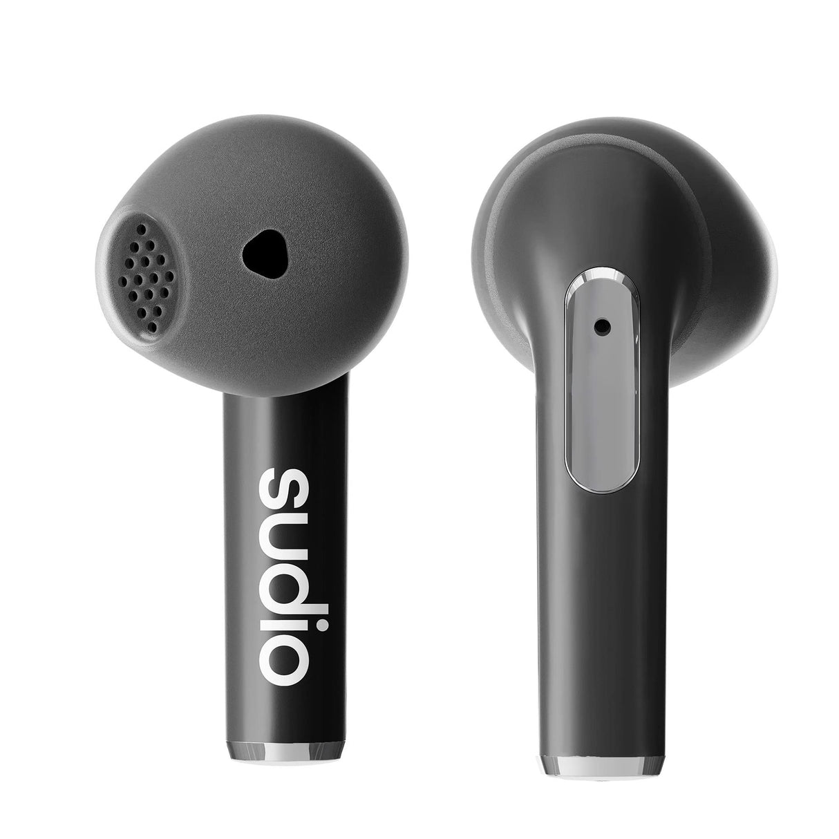 Sudio N2 Midnight Black - True Wireless Bluetooth Open Earbuds,Multipoint-Connection,Micrófono Integrado para Llamadas, 30 Horas de batería con Funda de Carga, IPX4 Resistente al Agua, USB-C y Carga