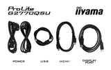 Écran PC - IIYAMA - G2770QSU-B6 - 27 QHD - Fast IPS - 180Hz - 0,2ms - HDMI/DP/USB HUB - Haut-parleurs - Noir