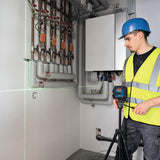 Bosch Professional Nivel láser GLL 20-22 G (soporte LB 10, láser verde, uso en interiores, doble fuente de alimentación, 2 pilas LR6 de 1,5 V, funda protectora)