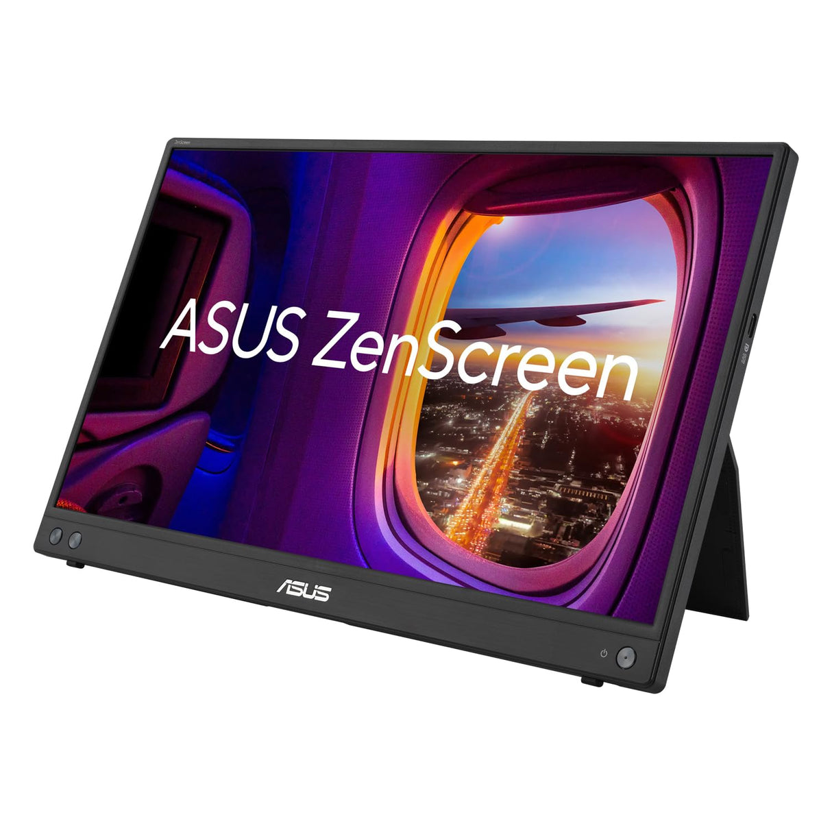 ASUS ZenScreen MB16AHV Monitor portátil, 15,6 Pulgadas, Full HD, IPS, HDMI, USB Type-C, Filtro de luz Azul, Superficie antirreflejos, Tratamiento Antibacteriano