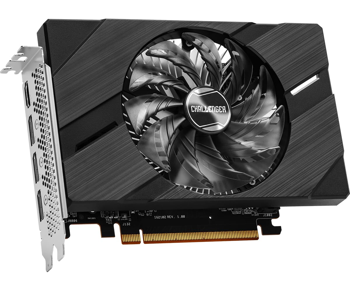 ASRock Intel ARC A380 Challenger ITX 6GB OC, 6GB DDR6, PCIe4, HDMI, 3 DP, Reloj de 2250 MHz, refrigeración de 0 dB, diseño Compacto