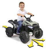 FEBER- Quad Boxer, Vehículo eléctrico a batería, 12 V, Verde (Famosa 800012541), Versión previa