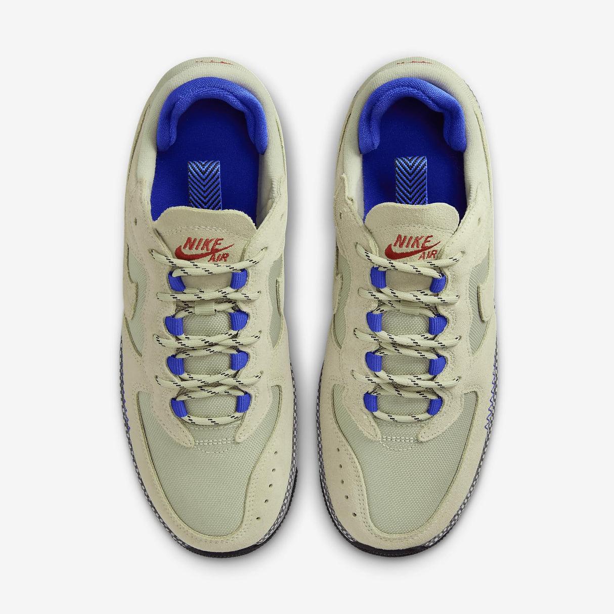 NIKE Air Force 1 Wild, Sneaker Mujer, Olive Aura Racer Blue Aquarius Blue, 41 EU