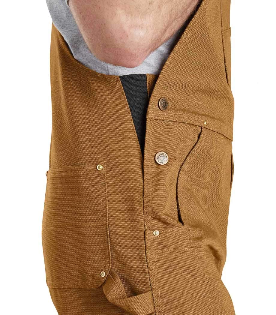 Carhartt, Hombre, Peto En Algodón De Lona, Corte Ligeramente Holgado, Marrón Carhartt®, W30 / L30