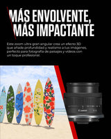 Canon Objetivo RF-S 10-18mm F4.5-6.3 IS STM - Zoom Ultra Gran Angular, Estabilizador Óptico 4 Pasos, Viajes y Arquitectura | Compatible Sistema EOS R