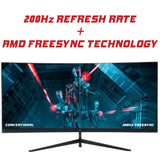 Itek Monitor GGC - 30" Curved R1800, WFHD 2560x1080 UltraWiide, VA, 200Hz, 21:9, 1ms MPRT, 3xHDMI, DP, Audio, HDR Ready, Adapt Sync, Negro
