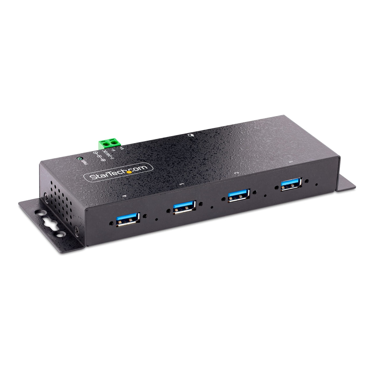 StarTech 4-Port Industrial USB 3.0 Hub - 5Gbps, ESD and surge protection - Robust metal housing