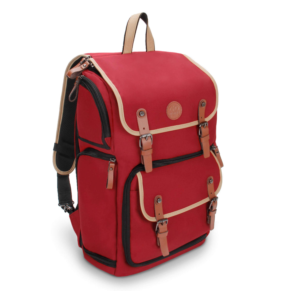 GOgroove Mochila para Cámara Réflex con Soporte del Trípode, Compartimento para Portátil, Almacenamiento para Accesorios y Cubierta Impermeable Incluido para Canon EOS 1300D, Nikon D3300, Pentax