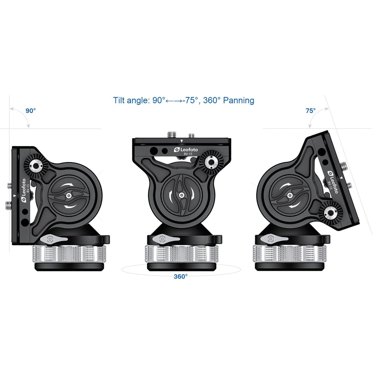 Leofoto - Manba - Trípode de Carbono para cámaras - Capacidad de Carga de 10 kg - Pies Extensibles - Altura mínima de 31 cm a una Altura máxima de 168 cm - LVM-323C + BV-15