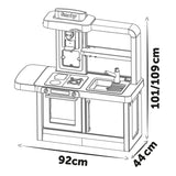 Smoby- Cocina Infantil Evolutiva con Sonidos, Encimera Elevable hasta 8cm Extra, 31 Accesorios, 4 Electrodomésticos, Juguete Niños Niñas A Partir de 3 años (7600312308)