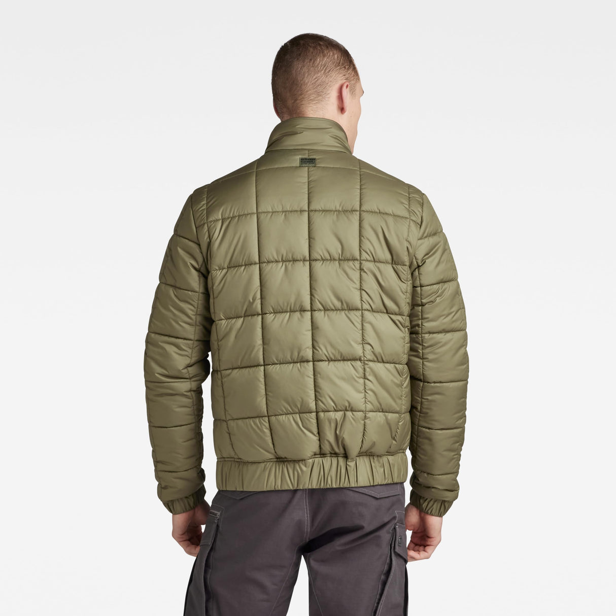 G-Star Para Hombre Meefic quilted jkt, Verde (shadow olive D23965-B958-B230), M