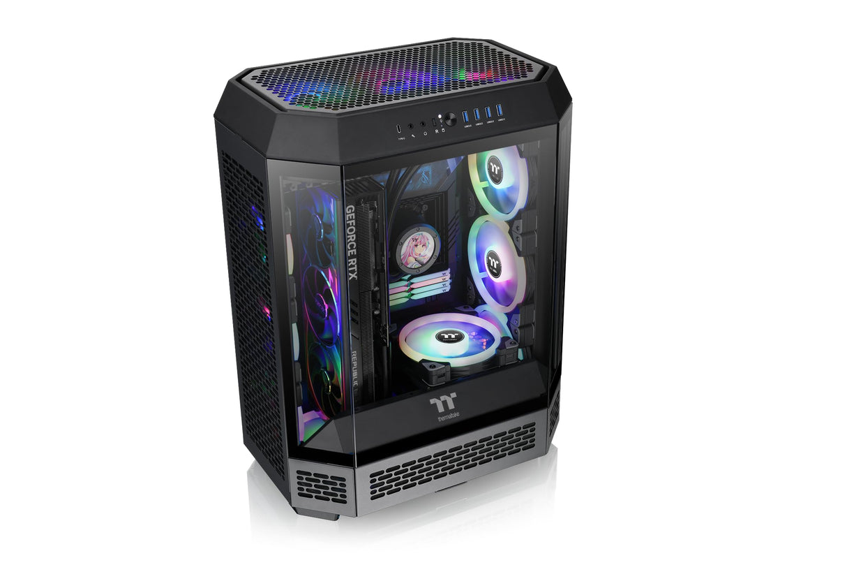 Thermaltake The Tower 600 Mid Tower Chassis | Hidden Connector | Black