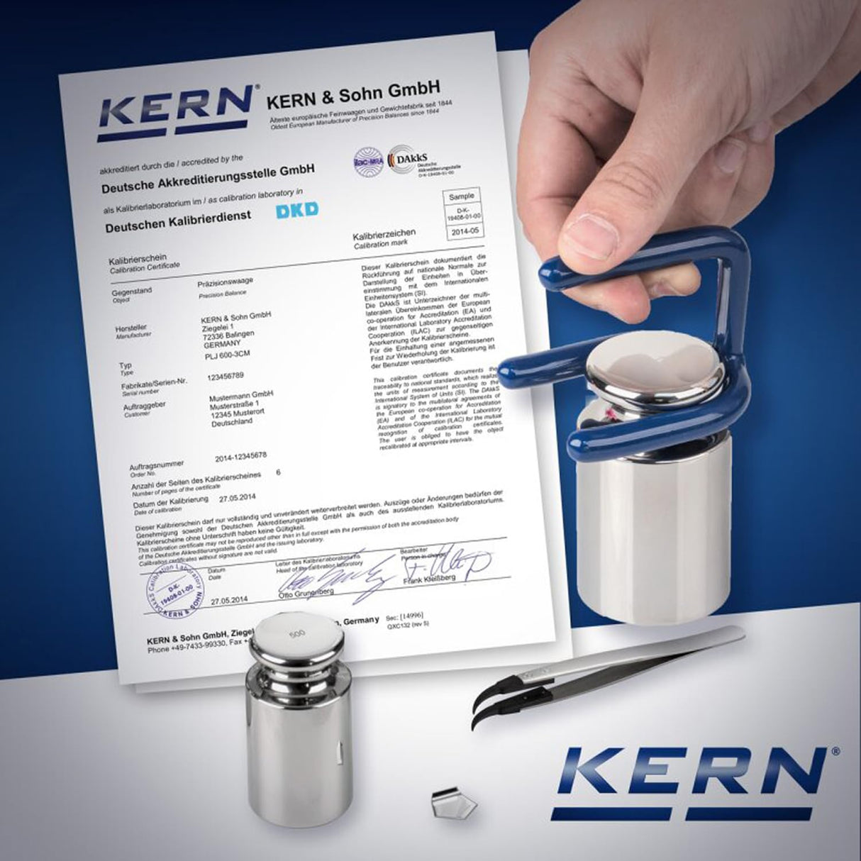 Kern 963-204 Calibración DAKKS