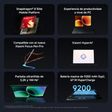 XIAOMI Pad 8 Pro Matte Glass - Tablet de 11.2" 3.2K (Snapdragon 8 Elite, 12GB de RAM, 512GB de ROM, WiFi 7, batería de 9200 mAh, 1 año de garantía Extra, Cargador no Incluido), Gris (Versión ES)