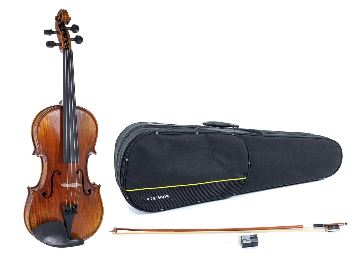 GEWA Maestro 2 VL 4/4 - Juego de violín (incluye formetui, arco Massaranduba y cuerdas Il Cannone)