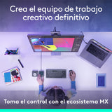 Logitech MX Creative Console, keypad programable con 9 teclas LCD personalizables y dial de control para diseño gráfico, edición de vídeo, fotografía, uso con Adobe, Zoom, Spotify - Grafito