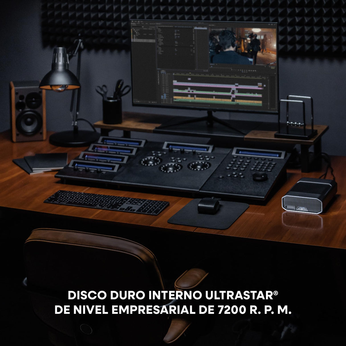 G-DRIVE Project 12TB, con ranura PRO-BLADE SSD Mag, Thunderbolt 3 (40Gbps), USB 3.2 Gen 2 (10Gbps), disco duro de clase empresarial a 7200 r. p. m., hasta 260 MB/s de velocidad de lectura