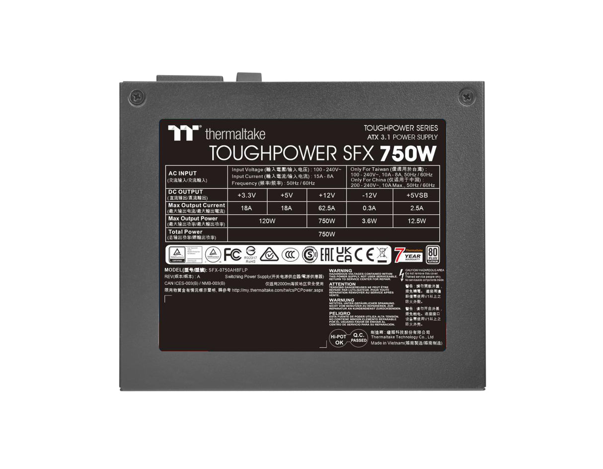 Thermaltake Toughpower SFX 750W | ATX 3.1 | Modular| 80Plus Platinum