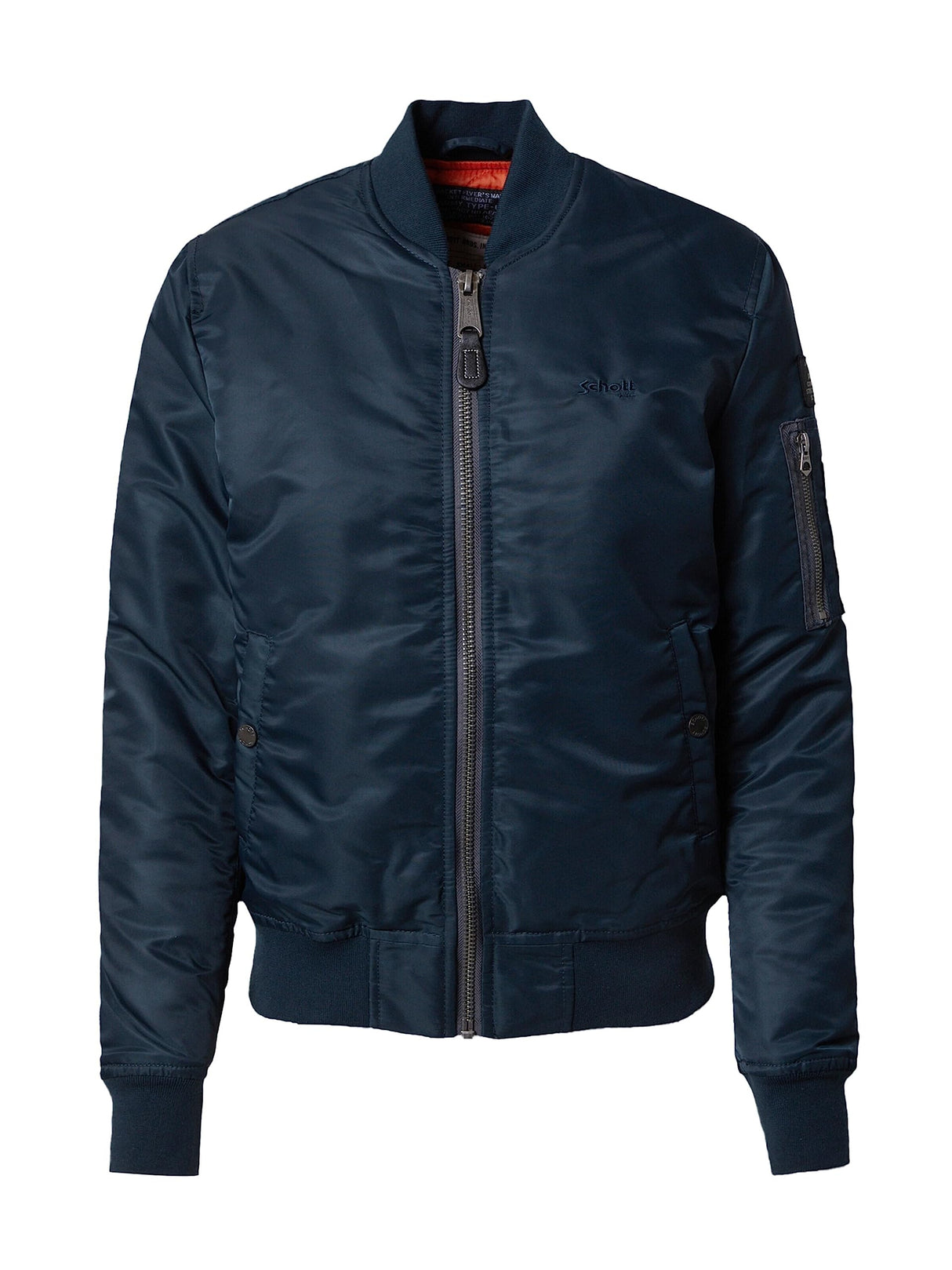 Schott NYC AIRFORCEWRS Chaqueta Bomber Schott, Azul Marino, M para Mujer