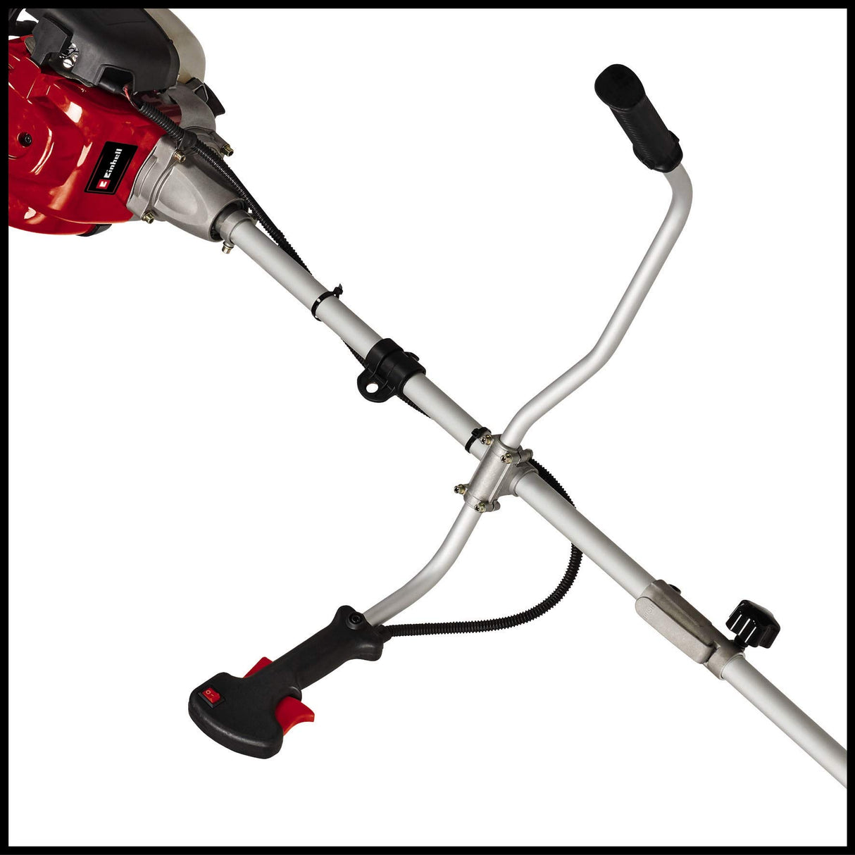 Einhell Desbrozadora de gasolina GC-BC 36-4 S (1 kW, hilo con anchura corte 42 cm, cuchilla con anchura corte 25,5 cm, 4 tiempos motor, agarre manual/manillar aluminio, incl. cuchilla y bobina hilo)