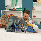 Fisher-Price Imaginext Jurassic World Dinosaurio desenjaulado, Figura Grande de Juguete articulada con Luces, Regalo para niños +3 años (Mattel GWT22)
