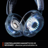 SteelSeries Arctis Nova 5 Blanco Cascos gaming inalámbricos PC, PS5, Switch 2, móvil - Controladores magnéticos de neodimio - Más de 100 preajustes - Batería de 60 horas - 2,4 GHz o BT - Micro Gen2.X