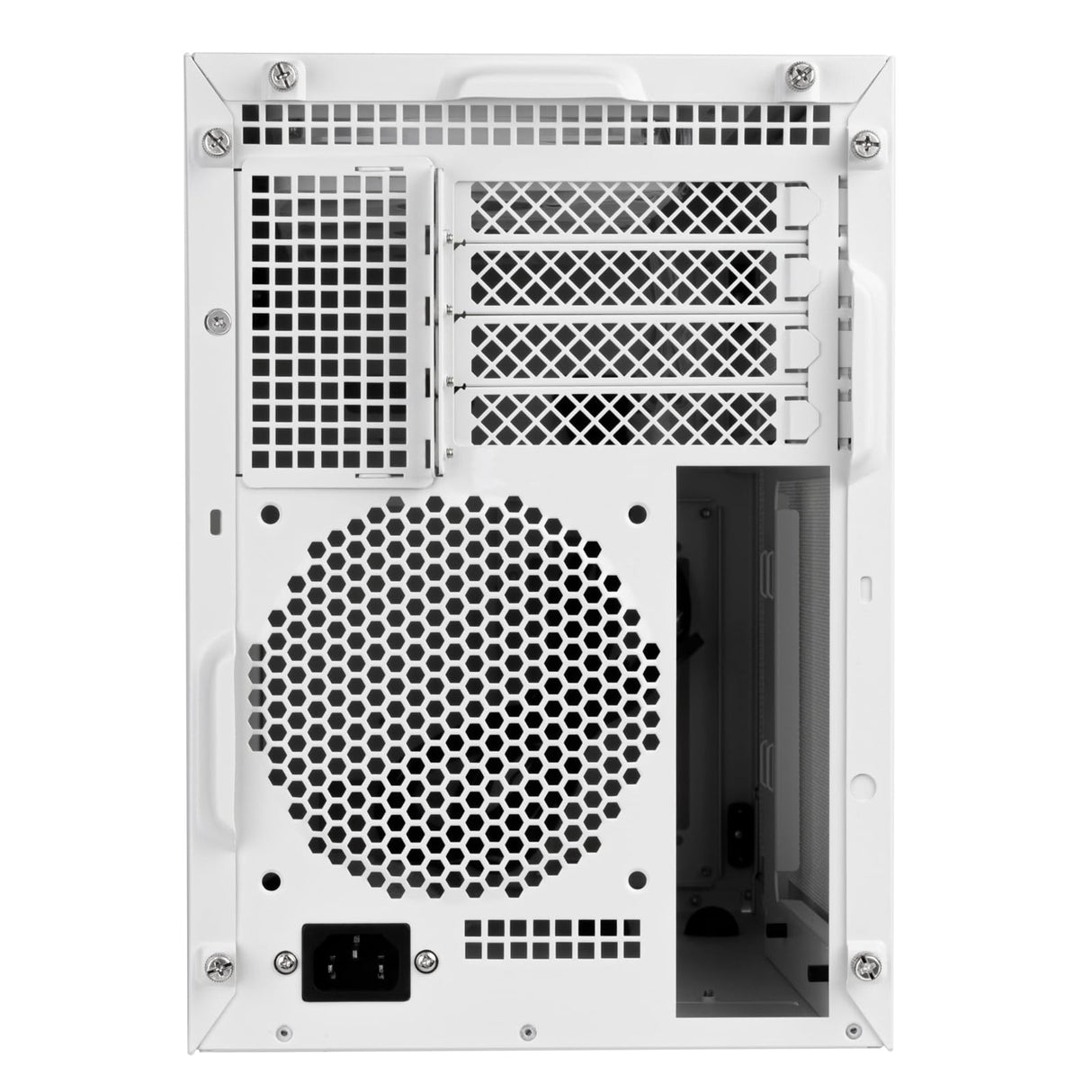 SilverStone Technology SUGO 17, Blanco, Chasis Premium en Forma de Cubo con excepcional Espacio para componentes, SST-SG17W (Blanco)