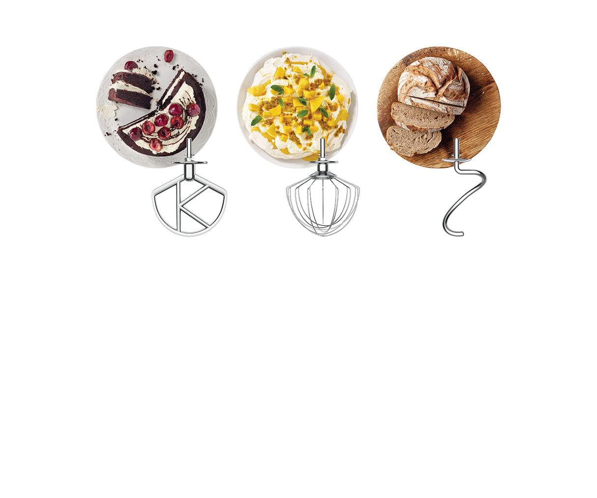 Kenwood kMix Editions KMX760BC Robot de cocina, cuenco de acero inoxidable de 5 L, sistema de seguridad de uso seguro, carcasa de metal, 1000 W, incluye set de pastelería de 3 piezas y protección