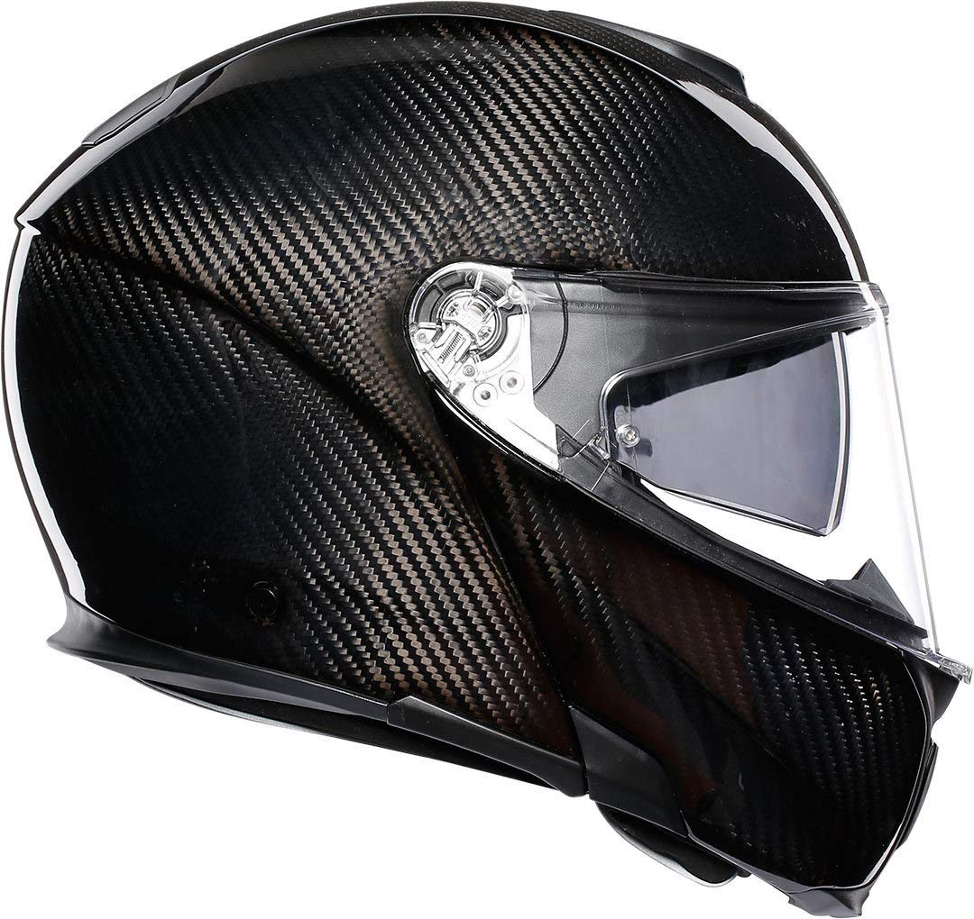 AGV Sportmodular Casco para Moto, Hombre, Glossy Carbon, 2XL