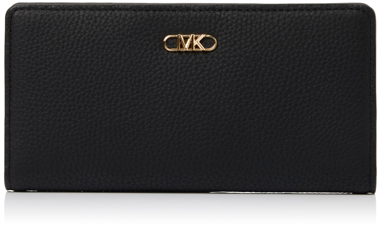 Michael Kors 32S5G8EF3L-001 LG SLIM SNAP WALLET Women BLACK Size One Size