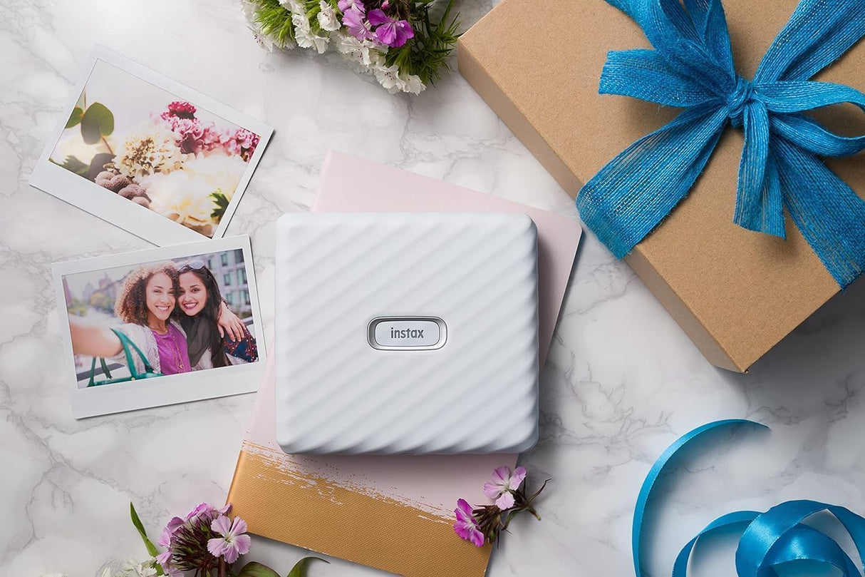 instax Link Wide Impresora para teléfonos, Color Blanco Ceniza.