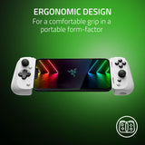Razer Kishi V2 Mobile Gaming Controller Xbox Edition for iPhone: Console Quality Controls - Universal Fit - Stream PC & Xbox Games - Low Latency - Free Nexus App - 1 Month Xbox Game Pass Incl. - White