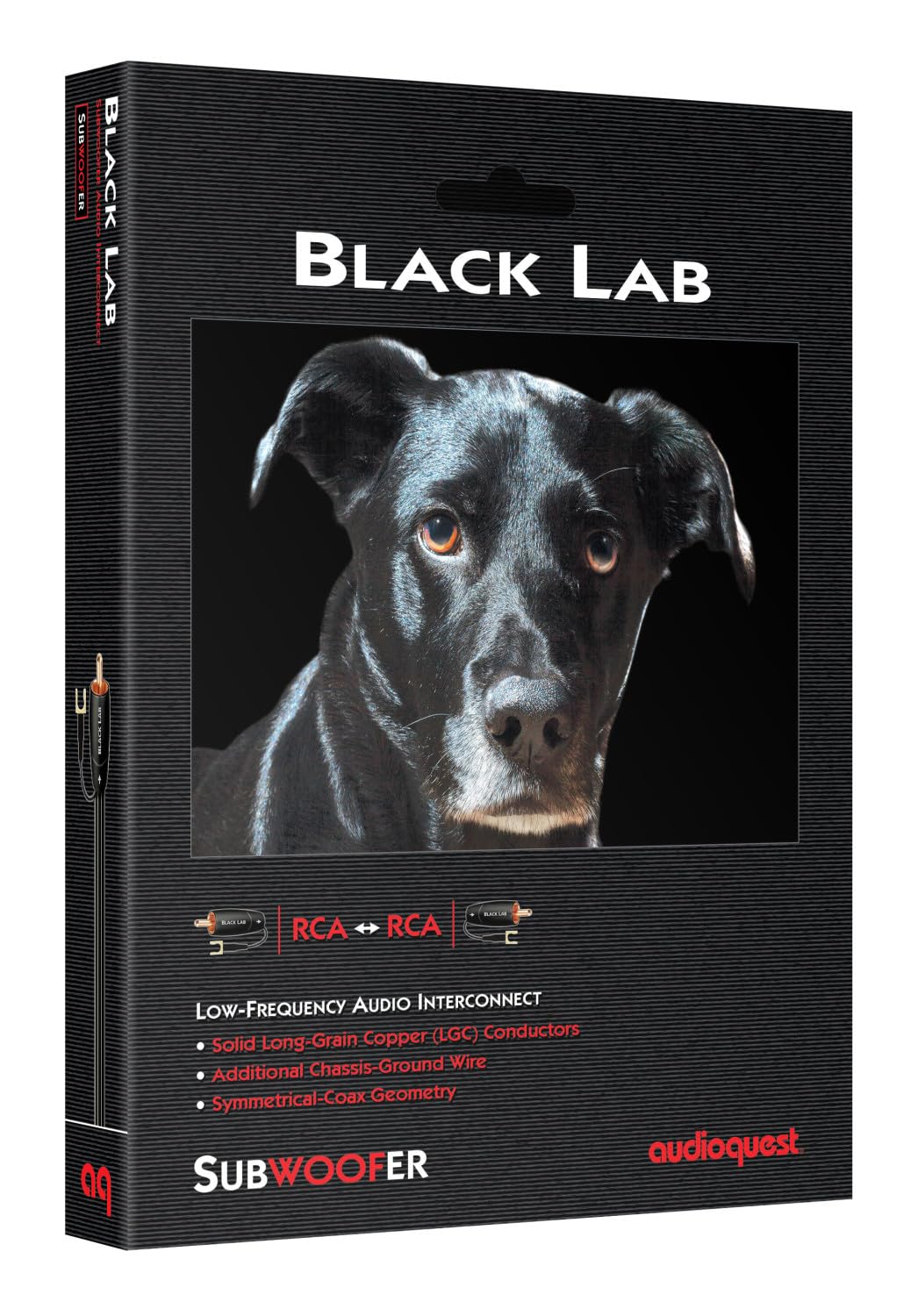 AudioQuest 5m Black Lab RCA cable de audio Negro - Cables de audio (RCA, RCA, Cobre, 5 m, Negro)
